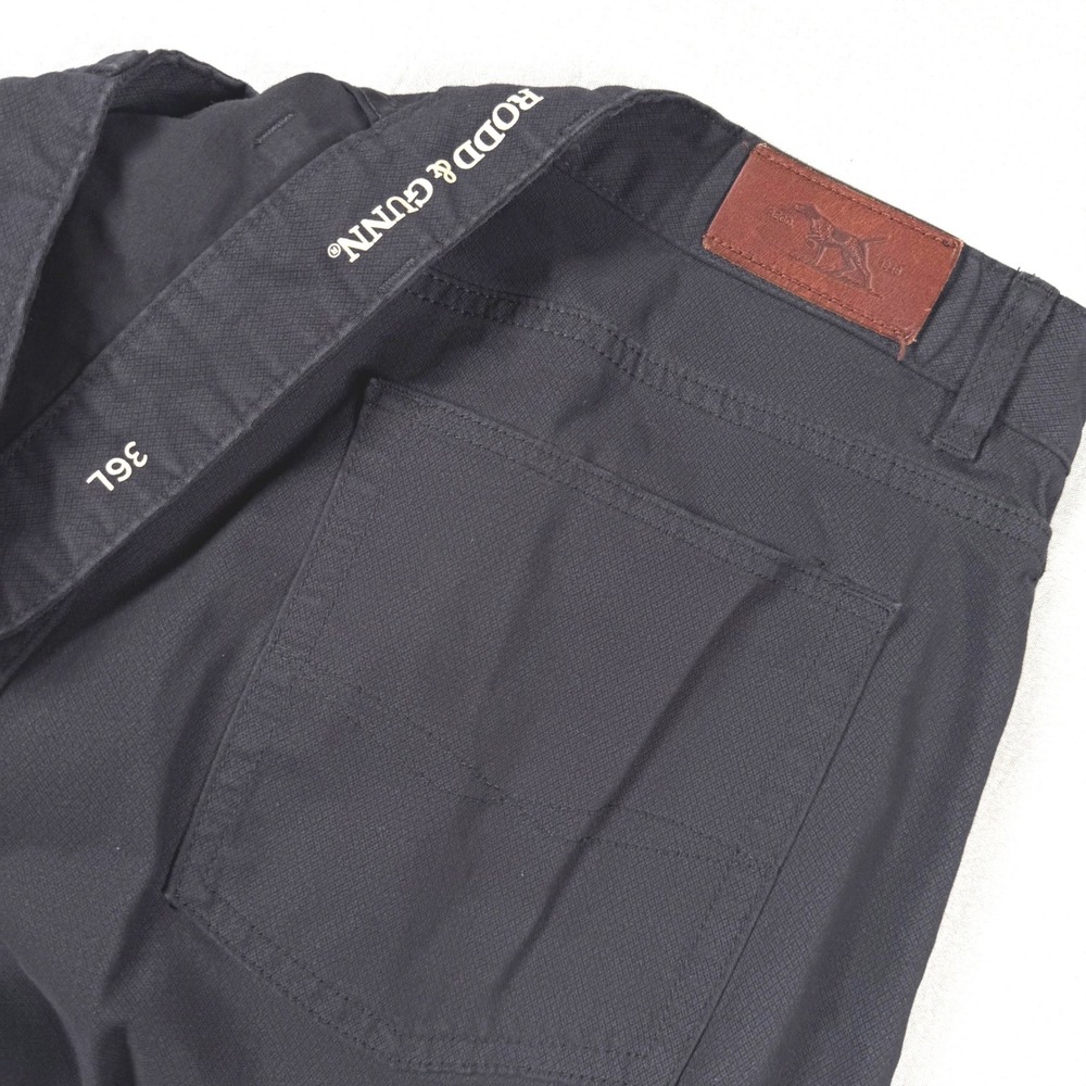 Rodd & Gunn‎ Pants Mens 36L 35x30 Straight Fit Blue Gray Stretch Chino 5-Pocket